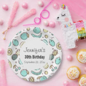Assiettes En Carton Cute Fruit Motif Summery Thème Anniversaire (Fête)