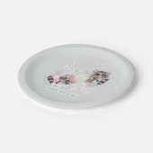 Assiettes En Carton Cute Garçon Fille Bébé Raccoons Genre Révéler (Angle)