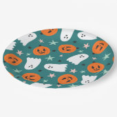 Assiettes En Carton Cute Ghost et Halloween Citrouille (Angle)