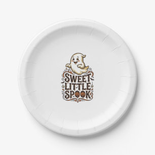 Assiettes En Carton Cute Ghost Halloween Vintage Spooky Shirt_1