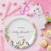 Assiettes En Carton Cute Giraffe, Baby shower Feuille Zebra (Fête)