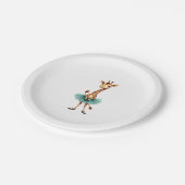 Assiettes En Carton Cute giraffe in a tutu dancing as a ballerina, gif (Angle)