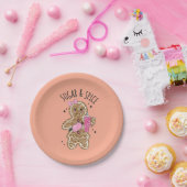 Assiettes En Carton Cute girly gingerbread plates (Fête)