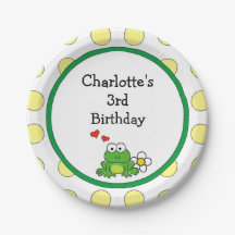 Cute grenouille Anniversaire Plaque papier