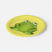 Assiettes En Carton Cute grenouille souriante (Angle)
