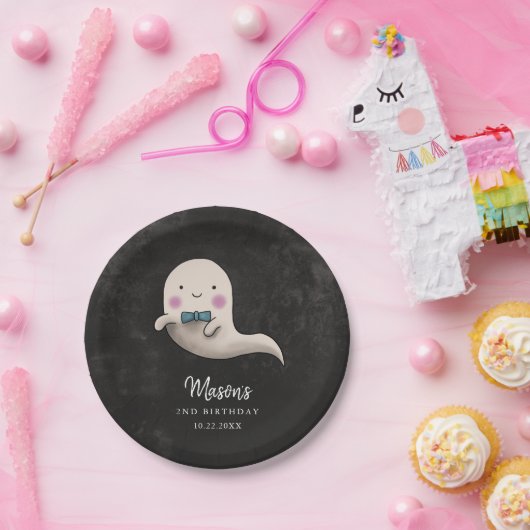 Assiettes En Carton Cute Halloween Bow Cravate Fête d'anniversaire (Fête)