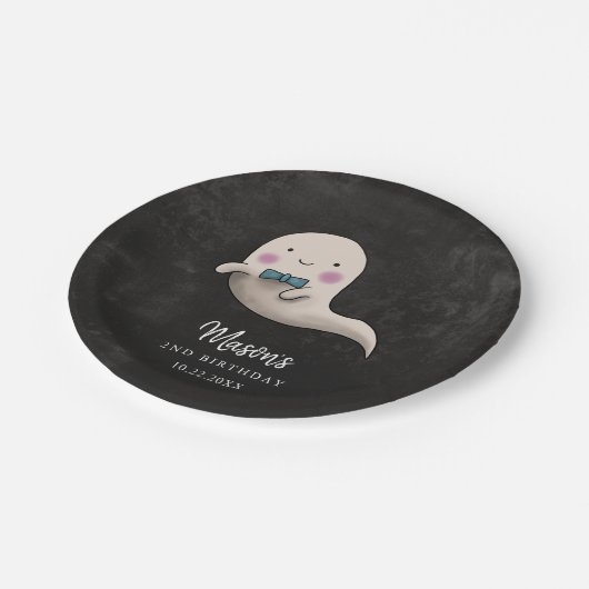 Assiettes En Carton Cute Halloween Bow Cravate Fête d'anniversaire (Angle)