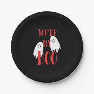 Assiettes En Carton Cute Halloween Ghost Halloween Boo