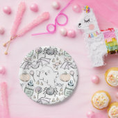 Assiettes En Carton Cute Halloween Plaques de fête des Anniversaires d (Fête)