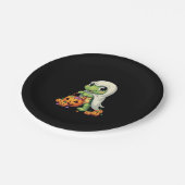 Assiettes En Carton Cute Halloween Turtle Ghost avec bonbon (4) (Angle)