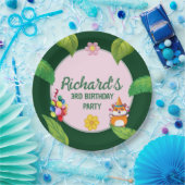 Assiettes En Carton Cute Hamster Botanical à thème fête d'anniversaire (Fête)