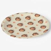 Assiettes En Carton Cute Hedgehog (Angle)