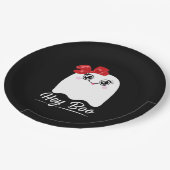 Assiettes En Carton Cute Hey Boo Halloween (Angle)
