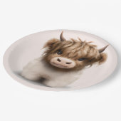 Assiettes En Carton Cute Highlands Scottish Cow (Angle)