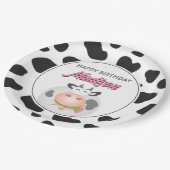Assiettes En Carton Cute Holy Cow Farm vache à thème Imprimer Joyeux a (Angle)