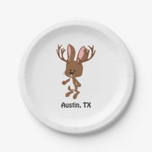 Assiettes En Carton Cute Jackalope - Austin, Texas