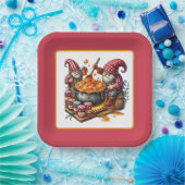 Assiettes En Carton Cute Jam fêter gnome (Fête)