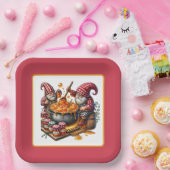 Assiettes En Carton Cute Jam fêter gnome (Fête)