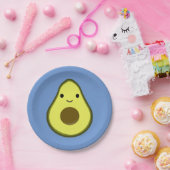 Assiettes En Carton Cute Kawaii Avocado (Fête)
