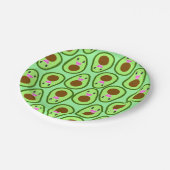 Assiettes En Carton Cute Kawaii Avocado Vegan (Angle)