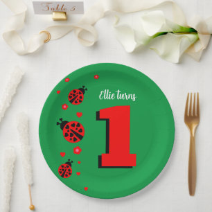 Assiettes En Carton Cute Ladybug