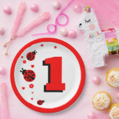 Assiettes En Carton Cute Ladybug (Fête)