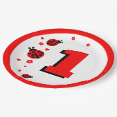 Assiettes En Carton Cute Ladybug (Angle)
