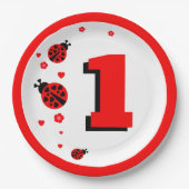 Assiettes En Carton Cute Ladybug (Devant)