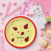 Assiettes En Carton Cute Ladybug (Fête)