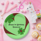 Assiettes En Carton Cute Ladybug 1er Anniversaire Papier (Fête)