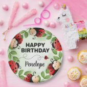Assiettes En Carton Cute Ladybug Happy Birthday Party Plates (Fête)