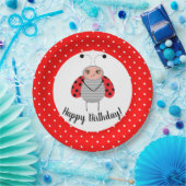 Assiettes En Carton Cute Ladybug Plaques de fête d'anniversaire (Fête)