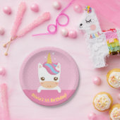 Assiettes En Carton Cute Little Baby Unicorn 1st Birthday Party Plates (Fête)