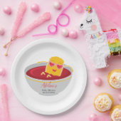 Assiettes En Carton Cute Little Nugget Poulet Nugget Fille Baby shower (Fête)
