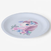 Assiettes En Carton Cute & Magique Baby Unicorne en Aquarelle (Angle)