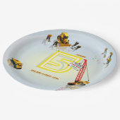 Assiettes En Carton Cute Moderne Construction Camion Thème Papier Plaq (Angle)