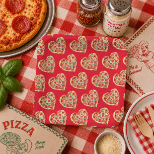 Assiettes En Carton Cute moderne RedHeart en forme de pizza