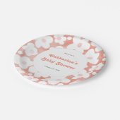 Assiettes En Carton Cute Moderne Retro Rose Daisy Floral (Angle)