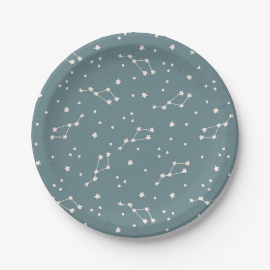 Assiettes En Carton Cute Motif Sky Constellation (Devant)