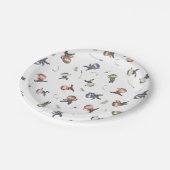 Assiettes En Carton Cute Ninja Guerrier Enfants Plaques en papier (Angle)