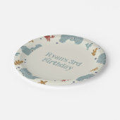 Assiettes En Carton Cute Ocean Animaux Anniversaire Fête Gâteau (Angle)