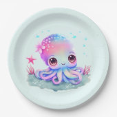 Assiettes En Carton Cute Octopus Sea Creator (Devant)