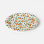 Assiettes En Carton Cute Orange (Angle)