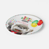 Assiettes En Carton Cute Otter à Tuxedo | Joyeux anniversaire (Angle)