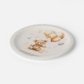 Assiettes En Carton Cute ours neutre (Angle)