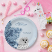 Assiettes En Carton Cute Owl Winter Kids Custom Birthday Party (Fête)