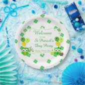 Assiettes En Carton Cute Owls St Patrick's Day Party (Fête)
