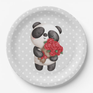 Assiettes En Carton Cute Panda
