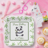 Assiettes En Carton Cute Panda Kiddie Anniversaire Fournitures (Fête)