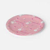 Assiettes En Carton Cute Pastel Couleur Lapin de Pâques Plaque de Papi (Angle)